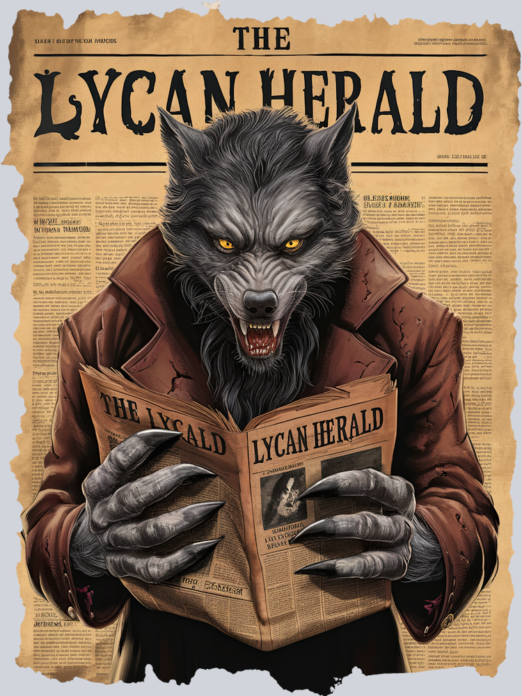 DTF Transfer Halloween - The Lycan Herald
