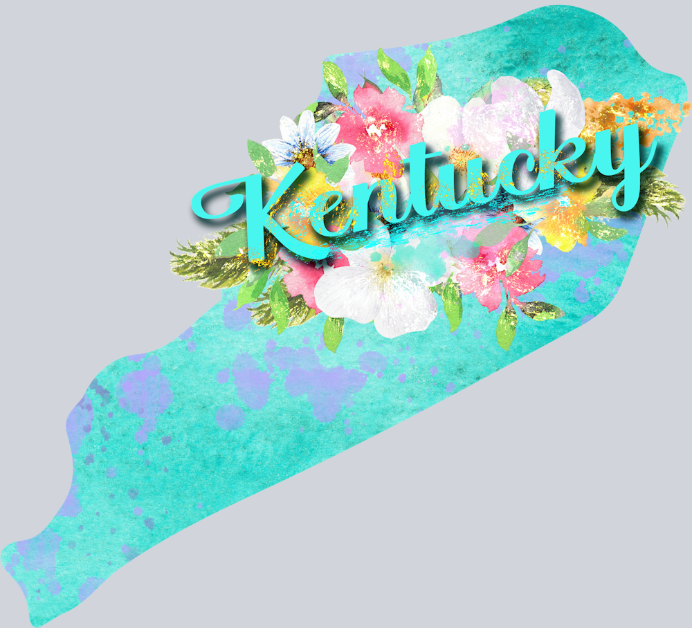 DTF Transfer Kentucky - Watercolor Flowers