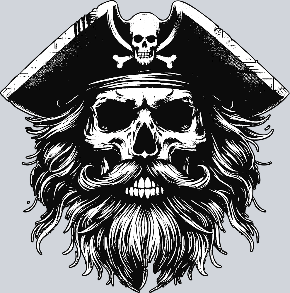 DTF Transfer High Seas - Black Captain