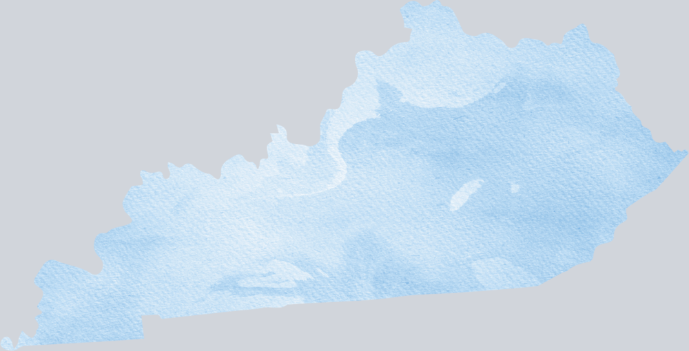 DTF Transfer Kentucky - Watercolor Blue