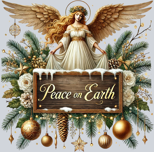 DTF Transfer Christmas - Peace on Earth