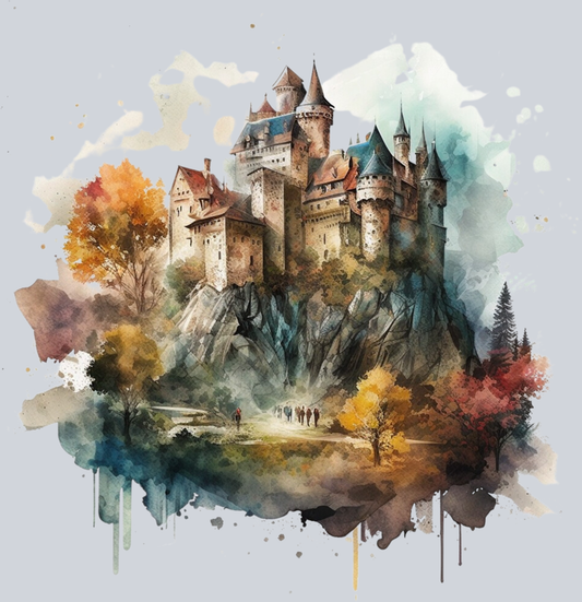DTF Transfer Medieval - Hill Castle