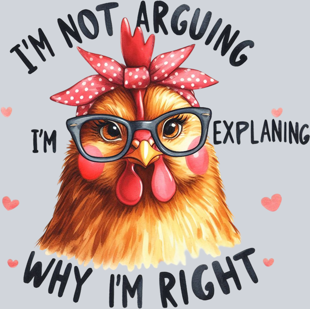 DTF Transfer Fowl - I'm not Arguing I'm Explaining why I'm Right
