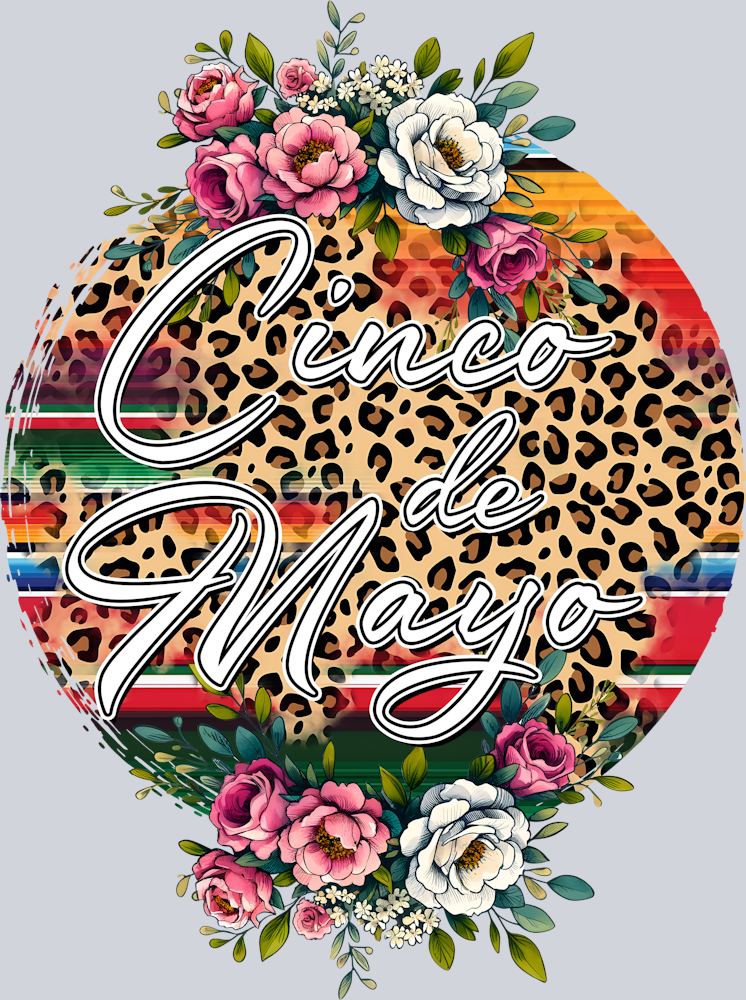DTF Transfer Cinco de Mayo - Flower Circle