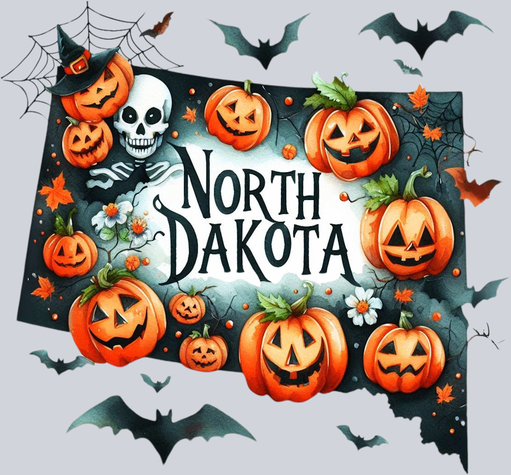 DTF Transfer Halloween States - North Dakota