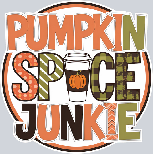 DTF Transfer Thanksgiving - Pumpkin Spice Junkie