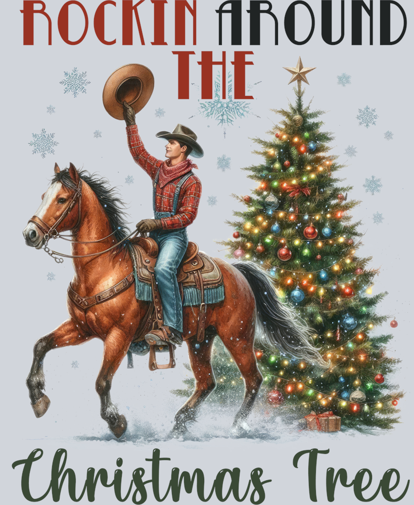 DTF Transfer Christmas - Rockin Around the Christmas Tree