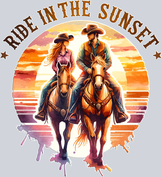 DTF Transfer Western - Ride in the Sunset