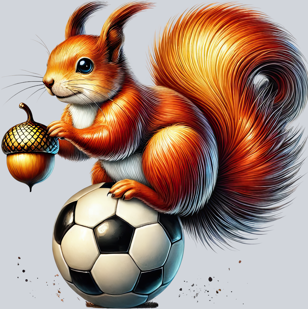 DTF Transfer Soccer - Squirrel