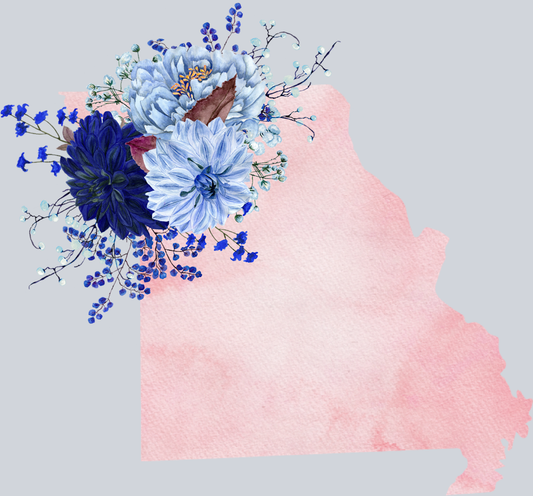 DTF Transfer Missouri - Flowers Watercolor