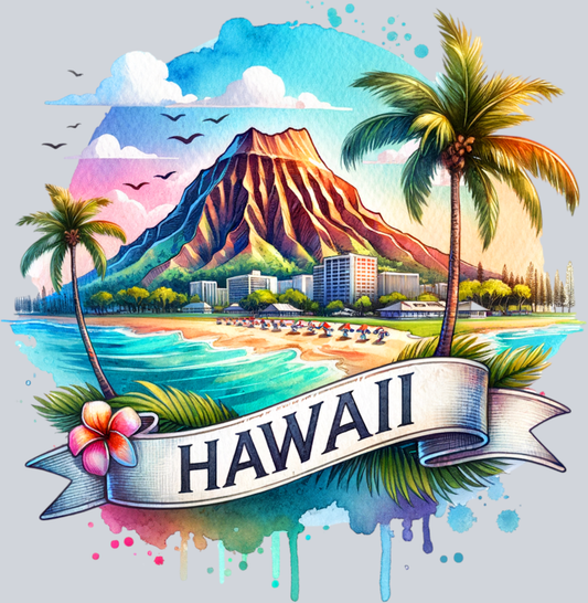 DTF Transfer Hawaii - Beach