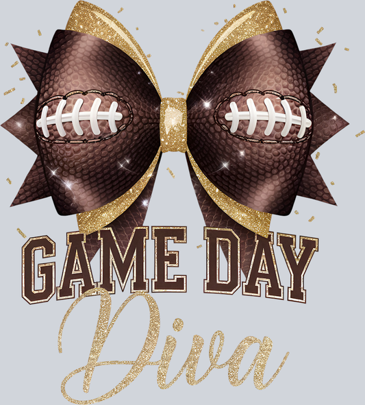 DTF Transfer Football - Game Day Diva