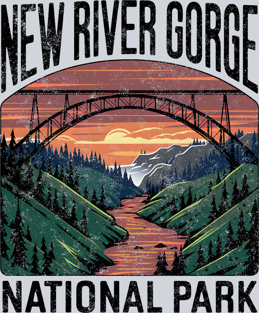 DTF Transfer National Parks - New River Gorge National Park