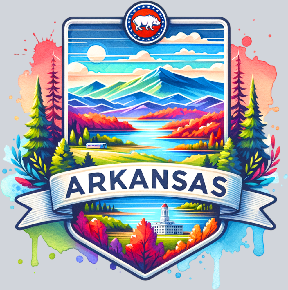 DTF Transfer Arkansas - Shield