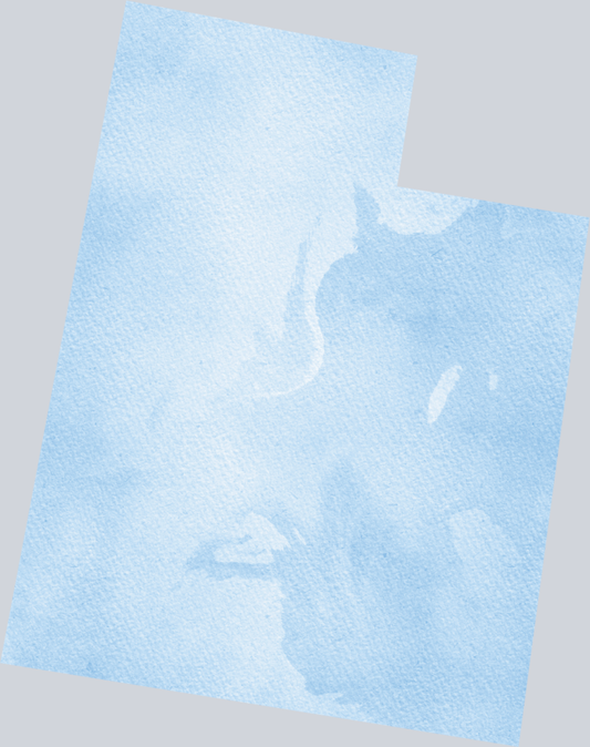 DTF Transfer Utah - Watercolor Blue