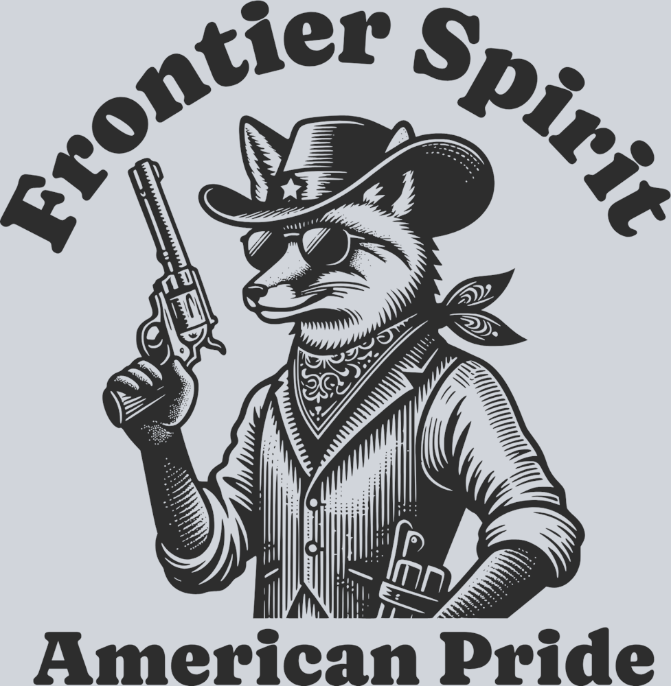 DTF Transfer Western - Frontier Spirit American Pride