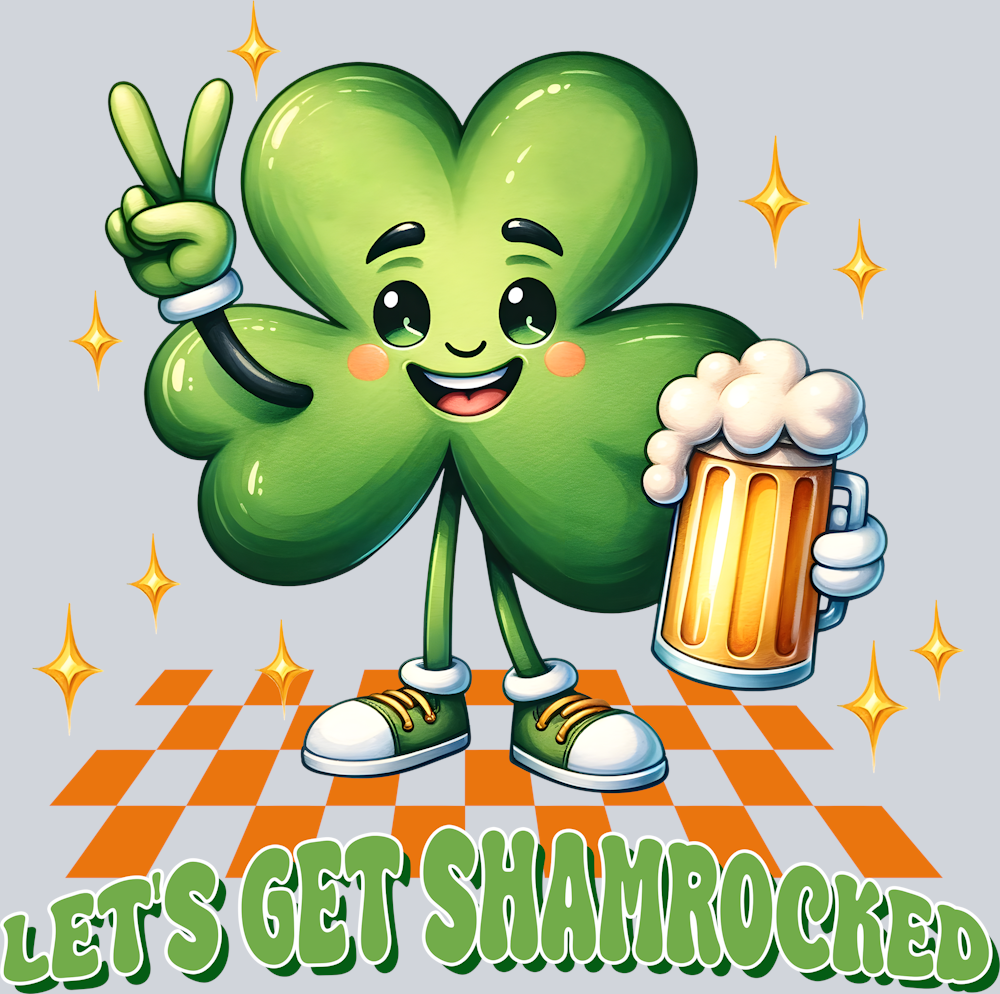DTF Transfer St. Patrick's Day - Let's Fet Shamrocked