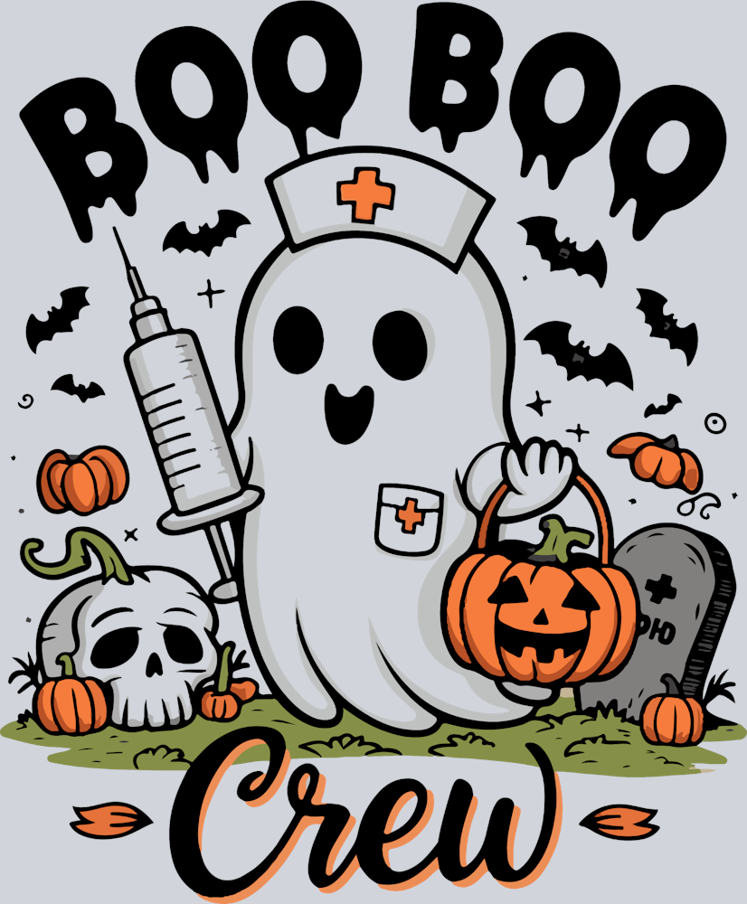 DTF Transfer Halloween - Boo Boo Crew