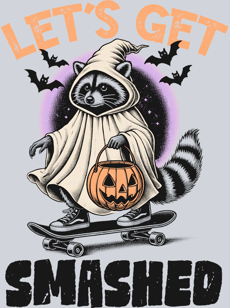 DTF Transfer Halloween  - Let's Get Smashed