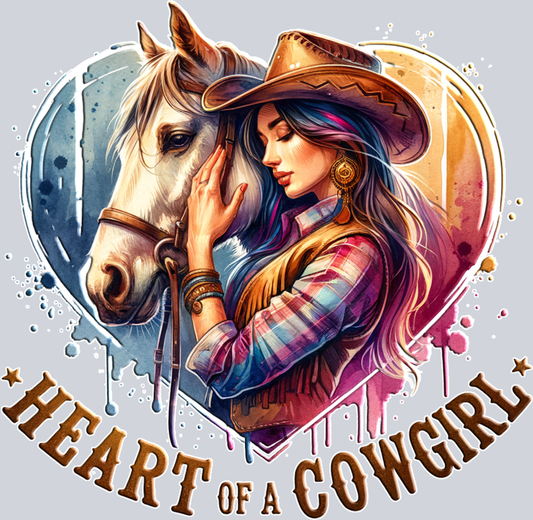 DTF Transfer Western - Heart of a Cowgirl