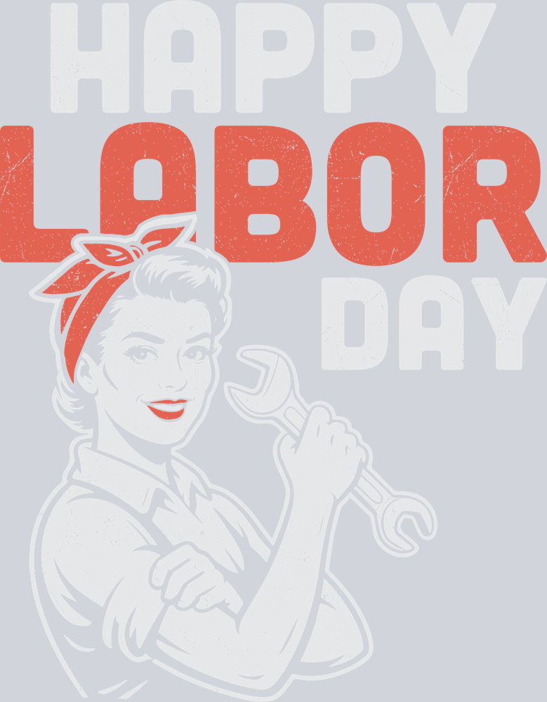 DTF Transfer Labor Day - Happy Labor Day