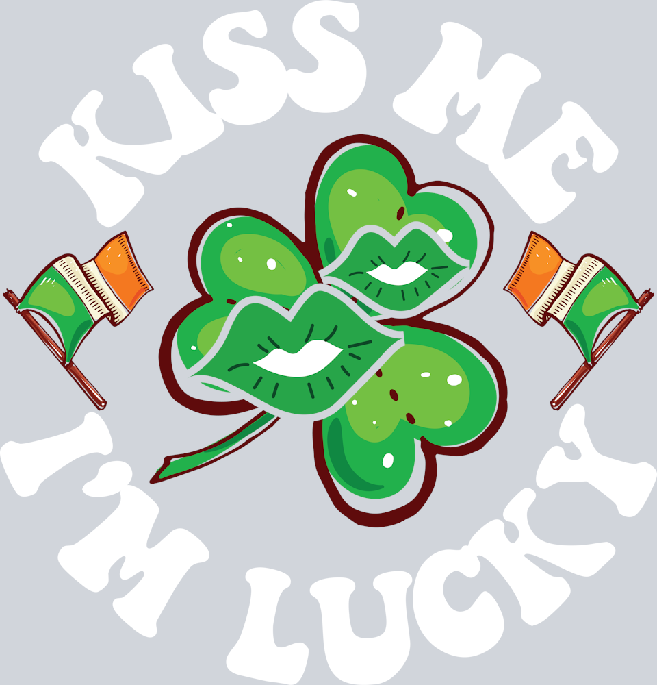 DTF Transfer St. Patrick's Day - Kiss Me I'm Lucky