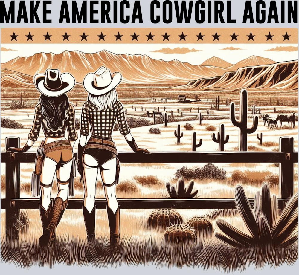 DTF Transfer Western - Make America Cowgirl Again