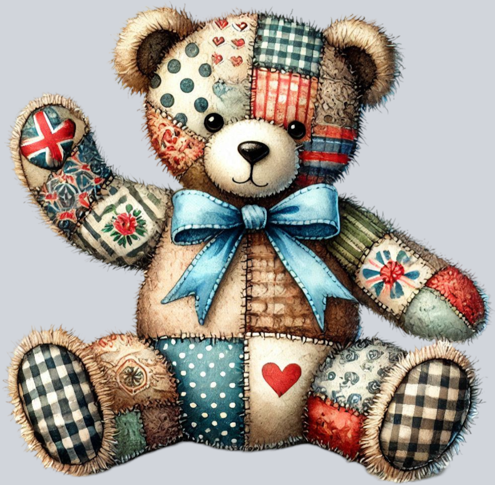 DTF Transfer Valentines - Teddy Bear