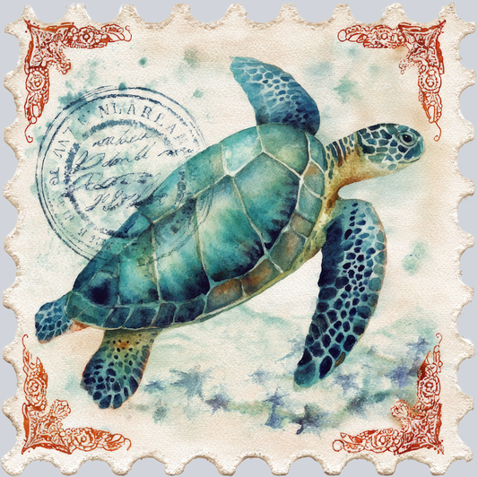 DTF Transfer High Seas - Postage Turtle