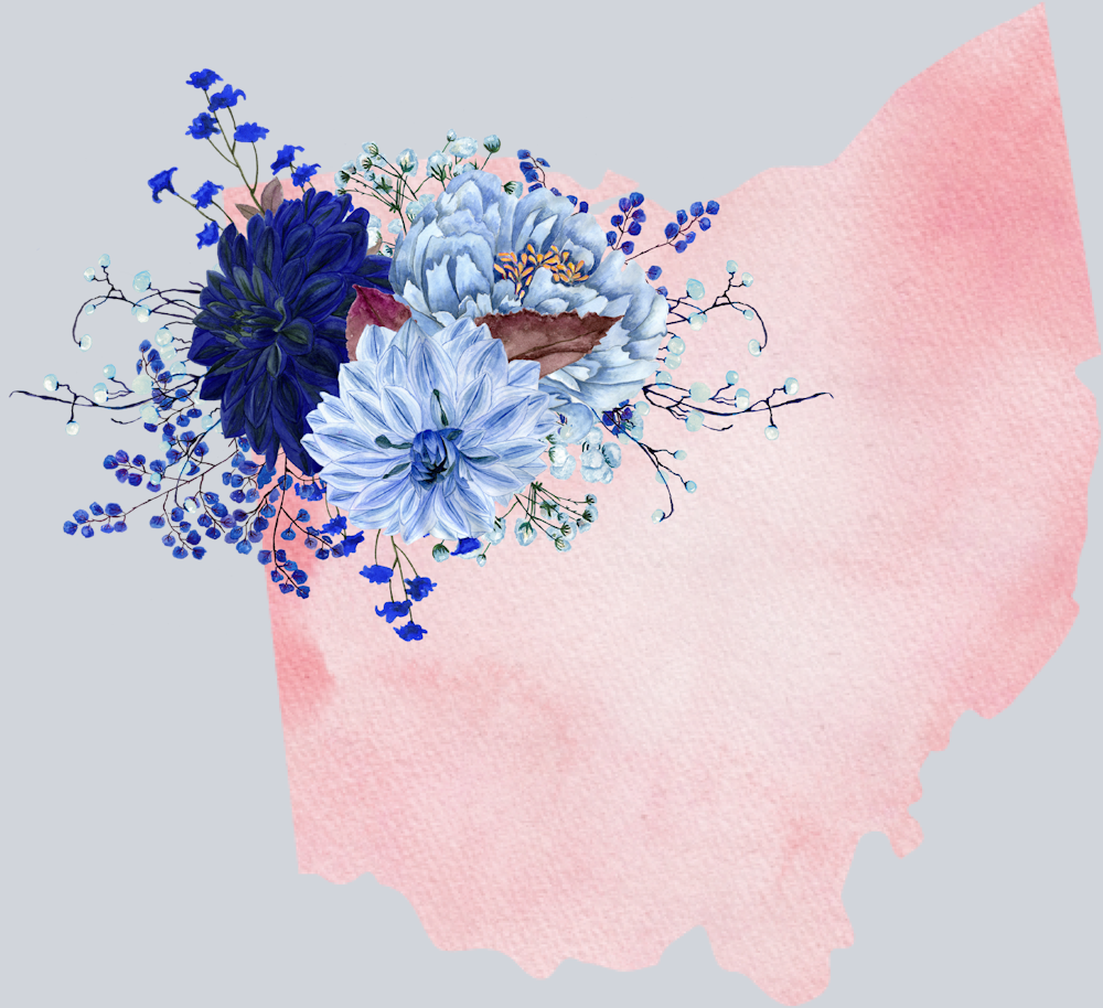 DTF Transfer Ohio - Flowers Watercolor