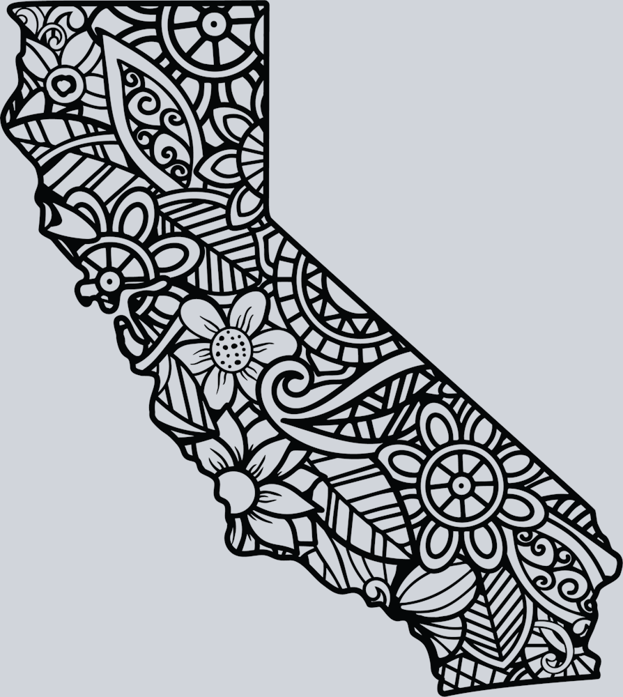 DTF Transfer California - Mandala