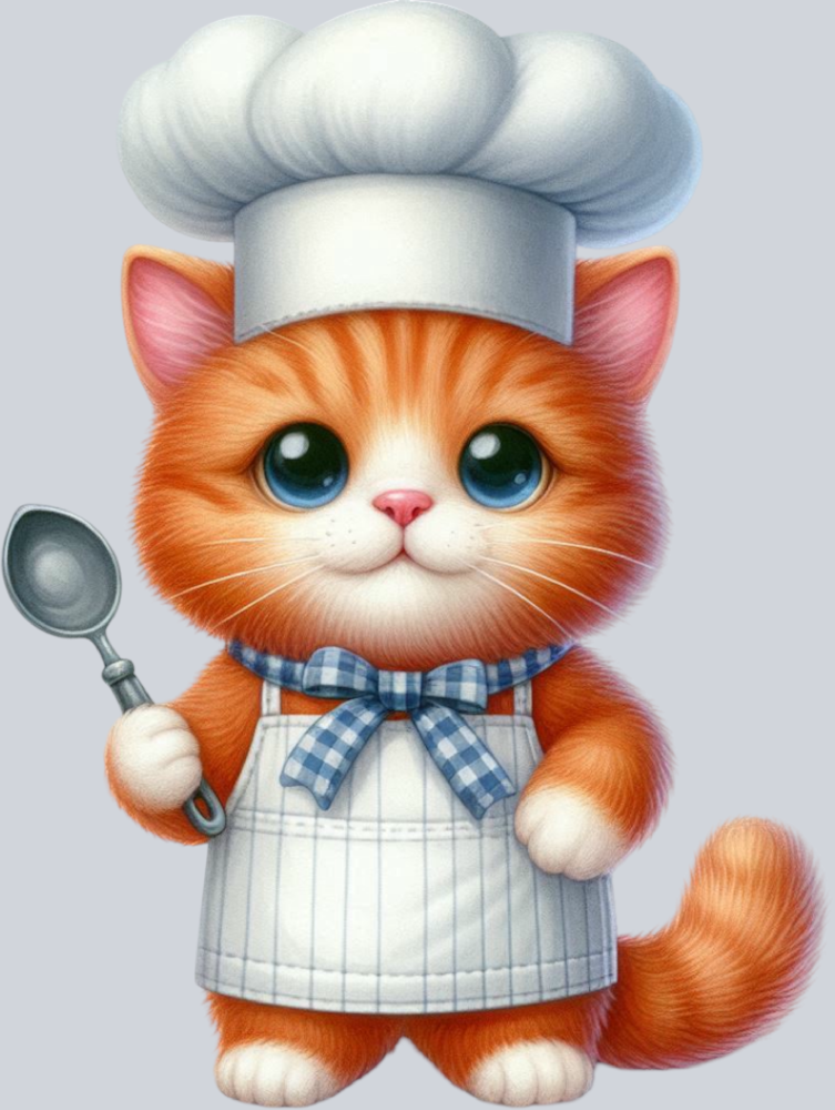 DTF Transfer Cats - Cooking