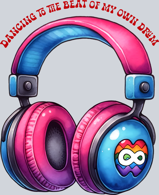 DTF Transfer Autism - Dancing to the Beat of my Own Drum