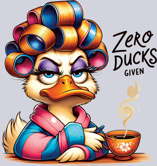 DTF Transfer Fowl - Zero Ducks Given