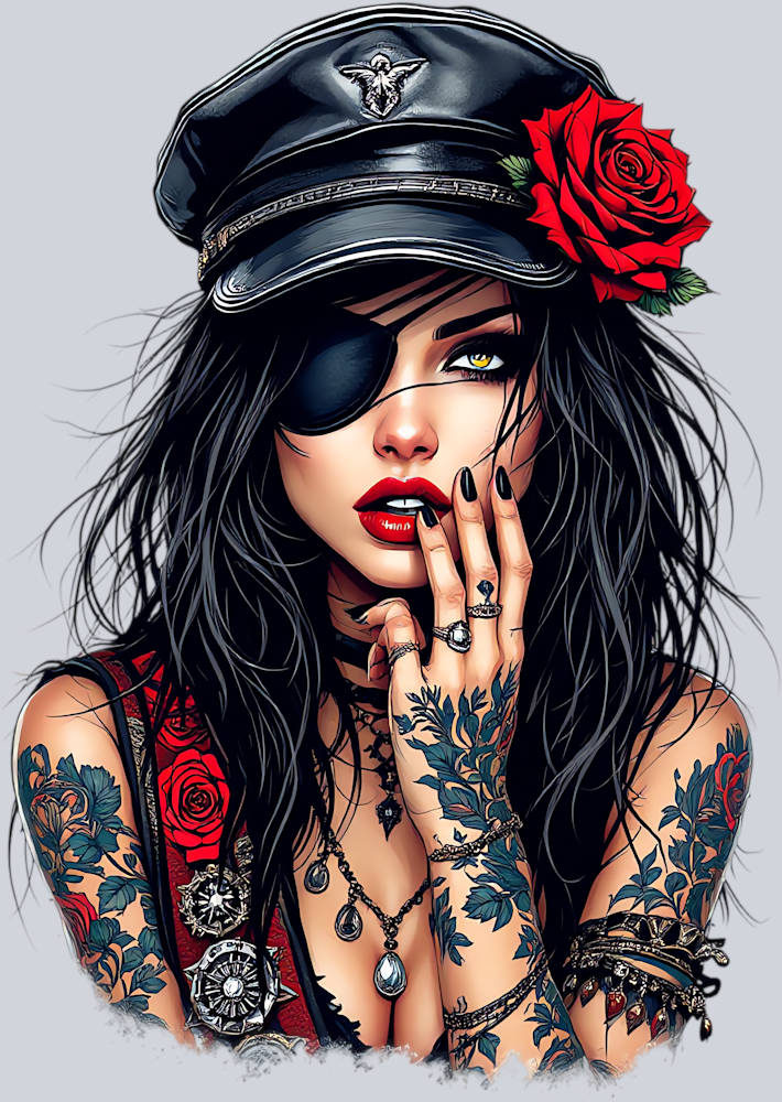 DTF Transfer High Seas - Pirate Babe