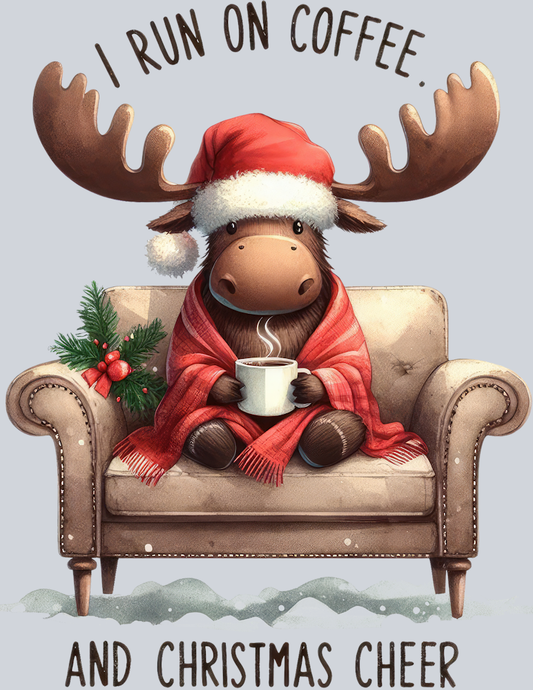 DTF Transfer Christmas - I run on Coffee and Christmas Cheer
