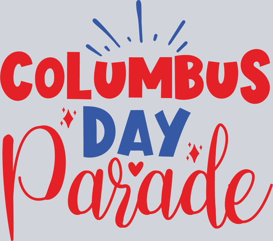 DTF Transfer Columbus Day -  Columbus Day Parade