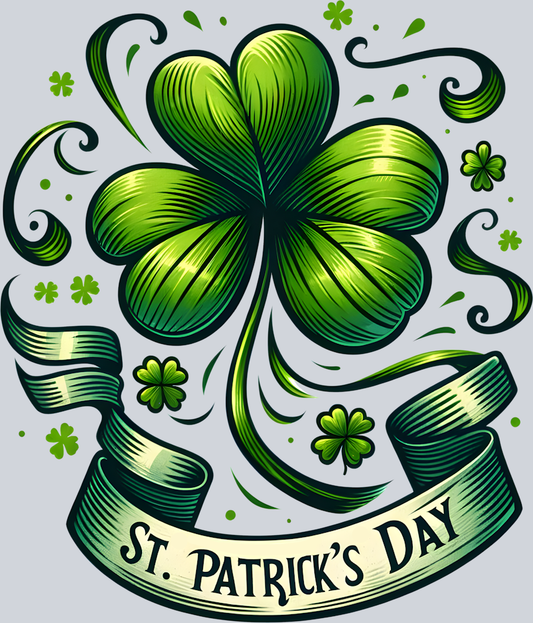DTF Transfer St. Patrick's Day - St. Patrick's Day Shamrock