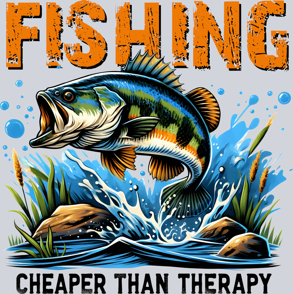 DTF Transfer Fishing - Fishing Cheaper than Therapy – One Source Supply