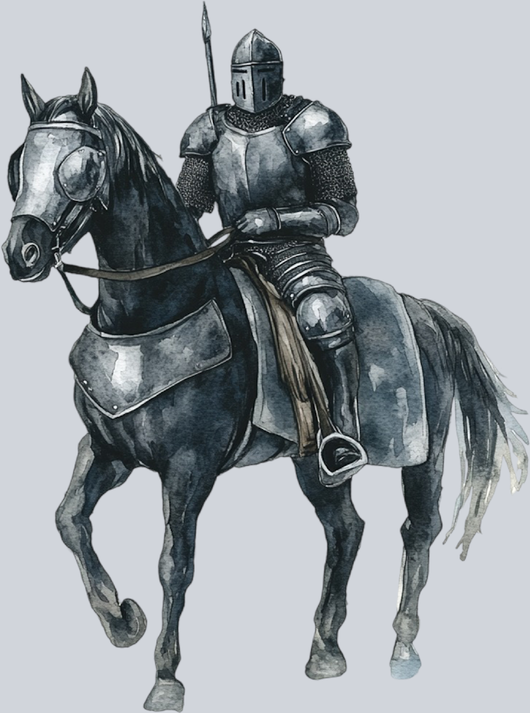 DTF Transfer Medieval - Black Knight