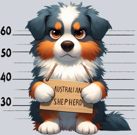 DTF Transfer Dogs - Jail  Australian Shepherd