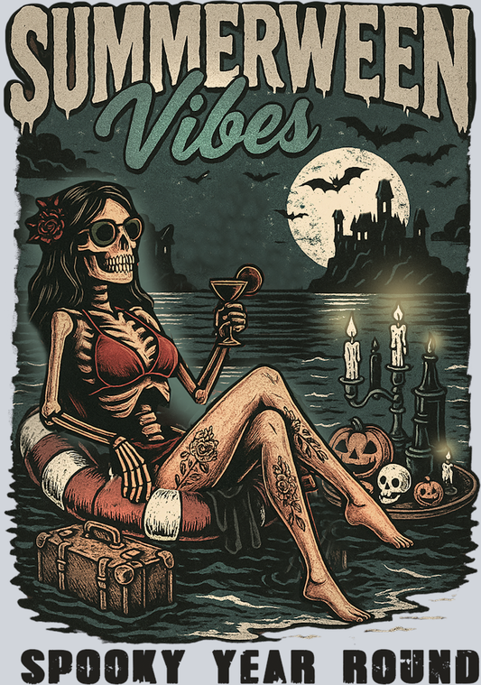 DTF Transfer Halloween - Summerween Vibes