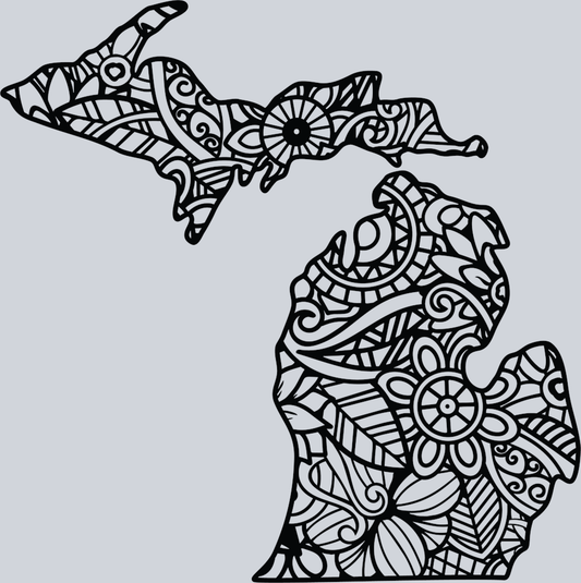 DTF Transfer Michigan - Mandala