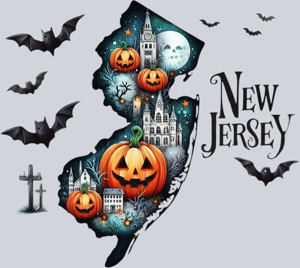 DTF Transfer Halloween States - New Jersey
