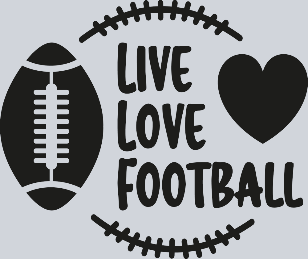 DTF Transfer Football - Live Love Football