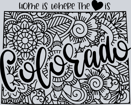 DTF Transfer Colorado - Home is where the Heart is