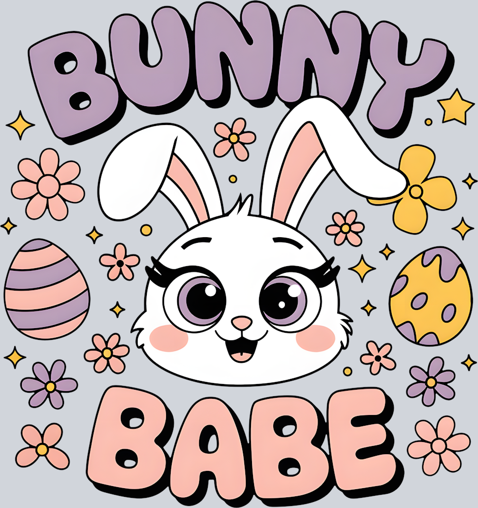 DTF Transfer Easter - Bunny Babe