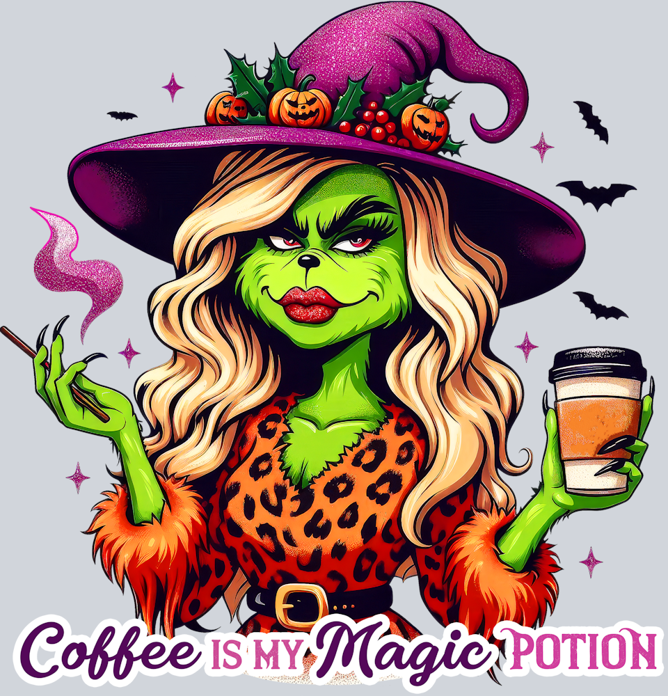 DTF Transfer Halloween - Coffee is my Magic Potion