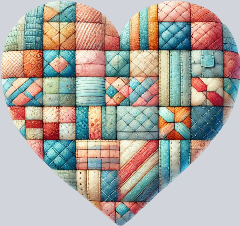 DTF Transfer Valentines - Pattern Heart