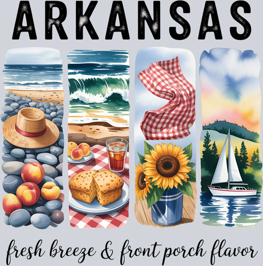 DTF Transfer Arkansas - Fresh Breeze & Front Porch Flavor